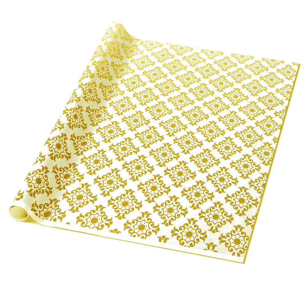Wrap Paper White Big Flower