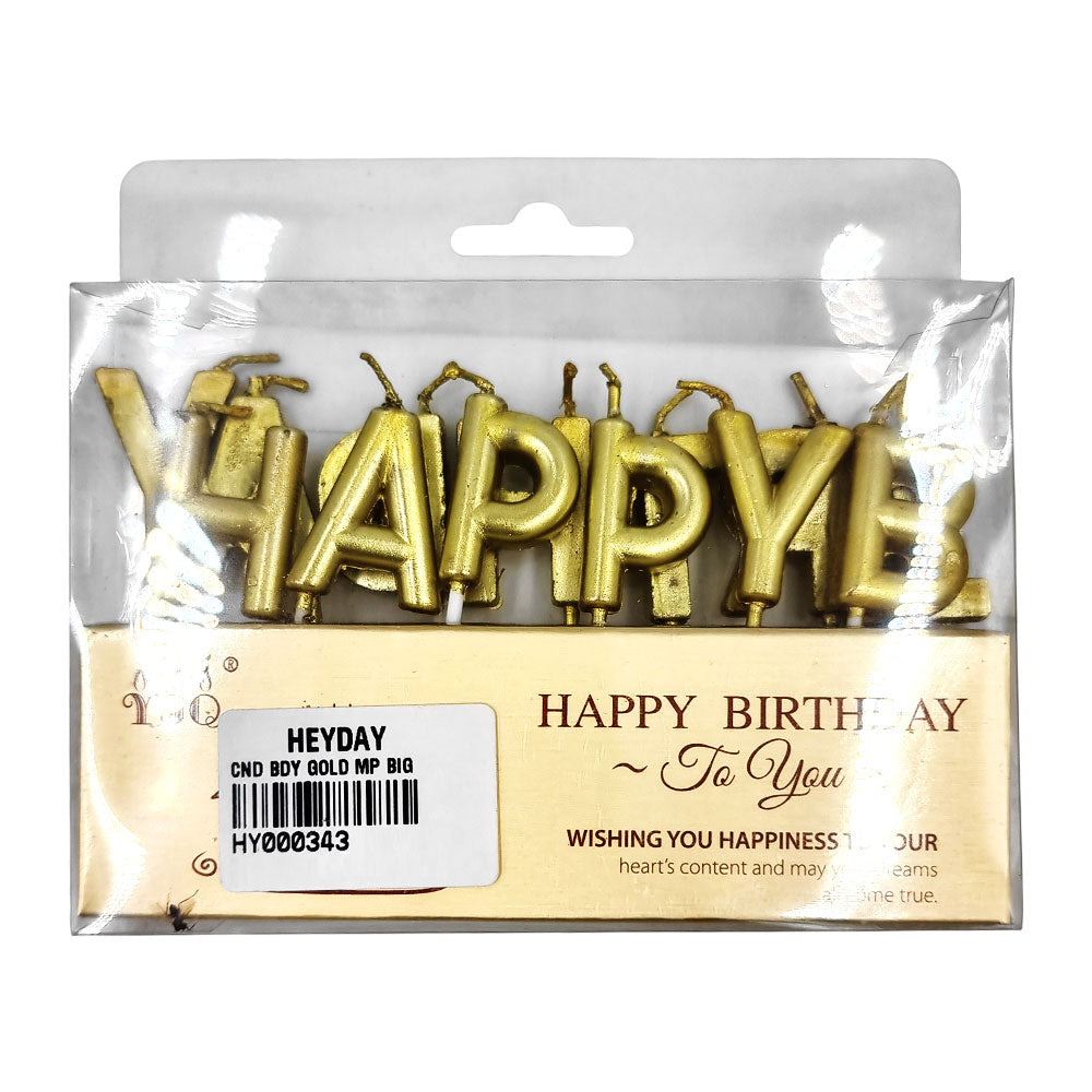 Happy Birthday Golden Candle