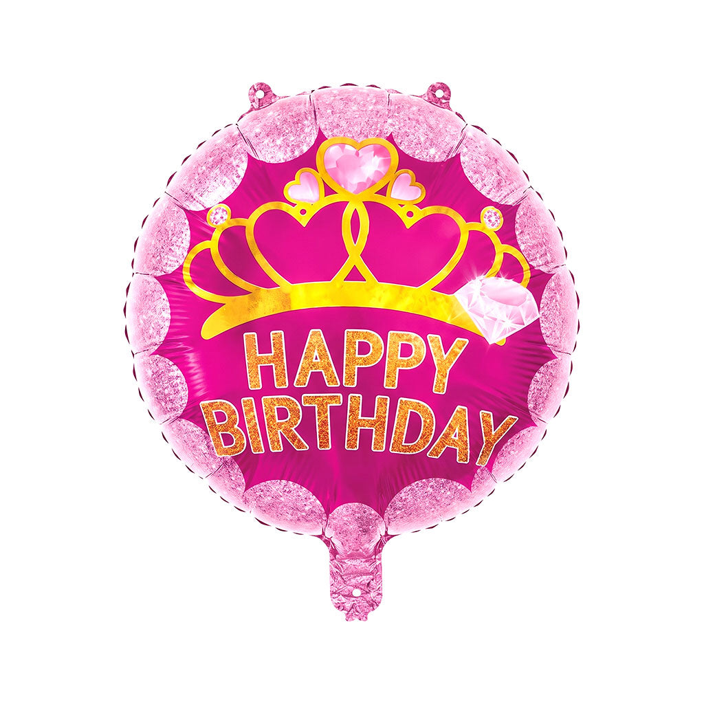 18" Happy Birthday Round Foil Balloons