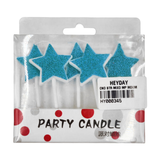 Star Candles Mixed Colour