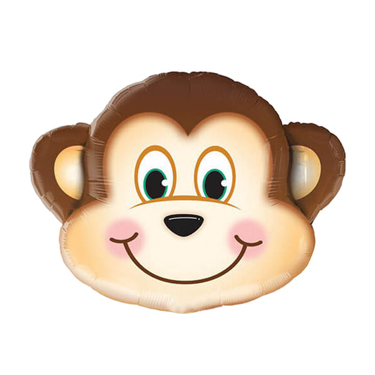 28" Monkey Head Foil Balloon
