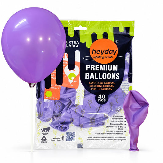 Premium Balloons 12 Inch - 40 Nos