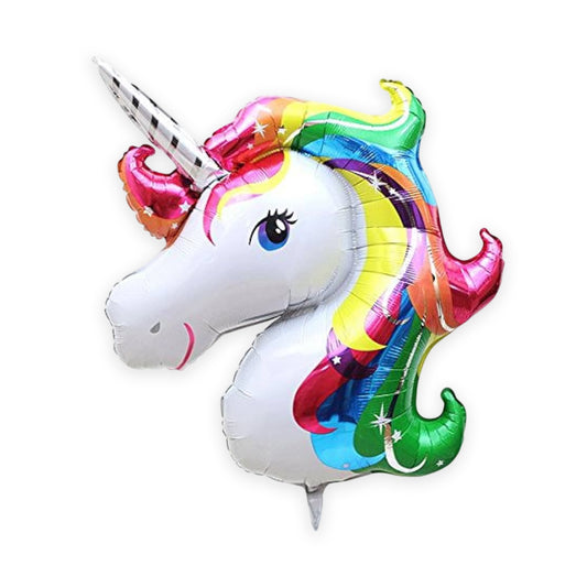 38" Unicorn Head Foil Balloon