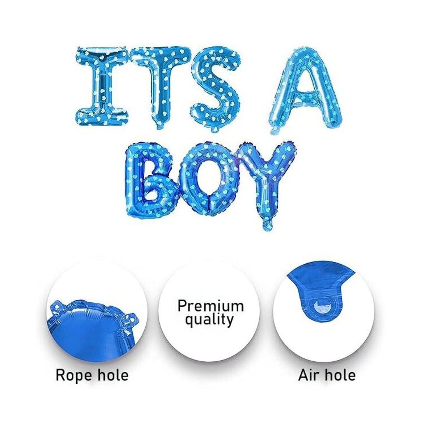 16" It's A Boy Foil Balloon