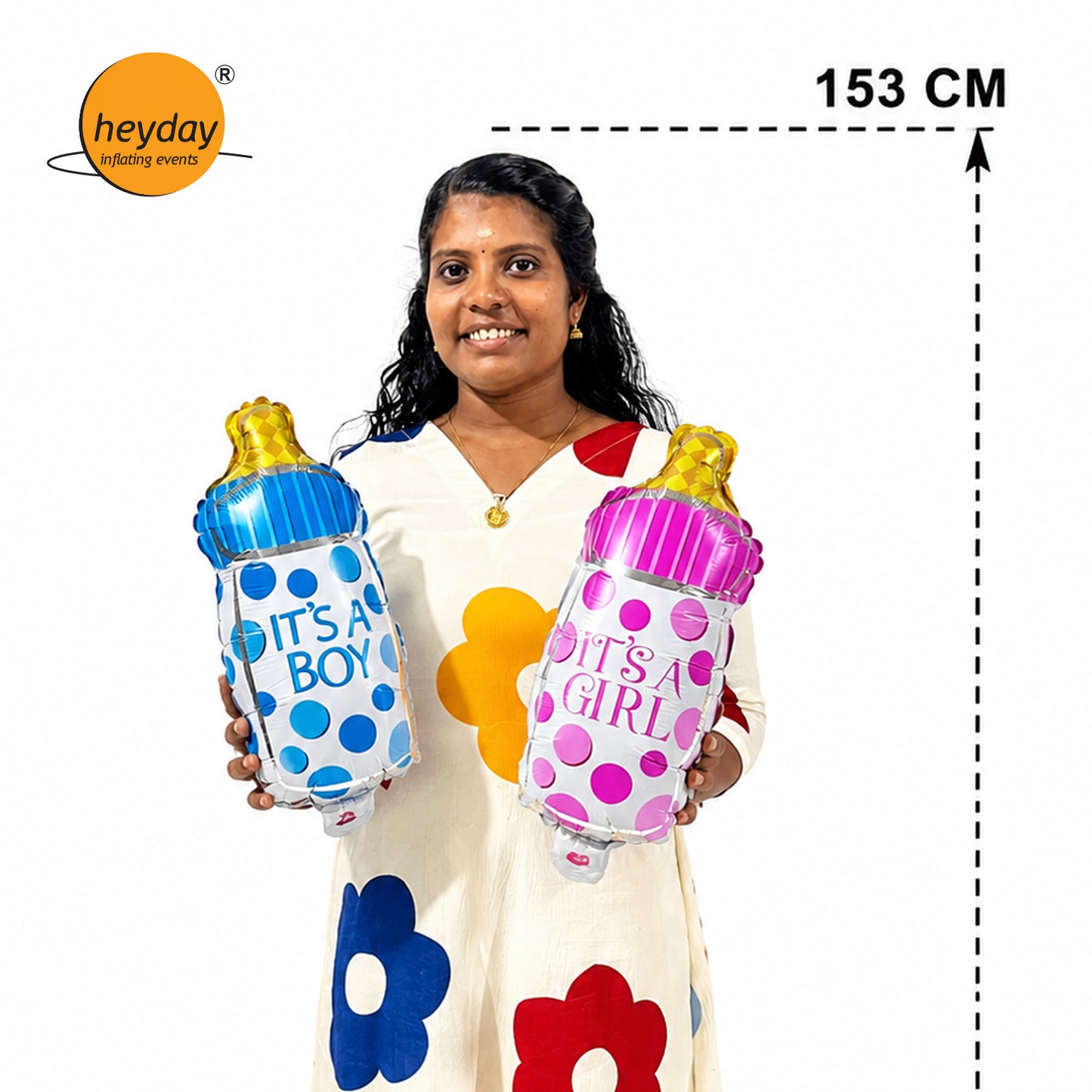 18" Milk Bottle Foil Balloon
