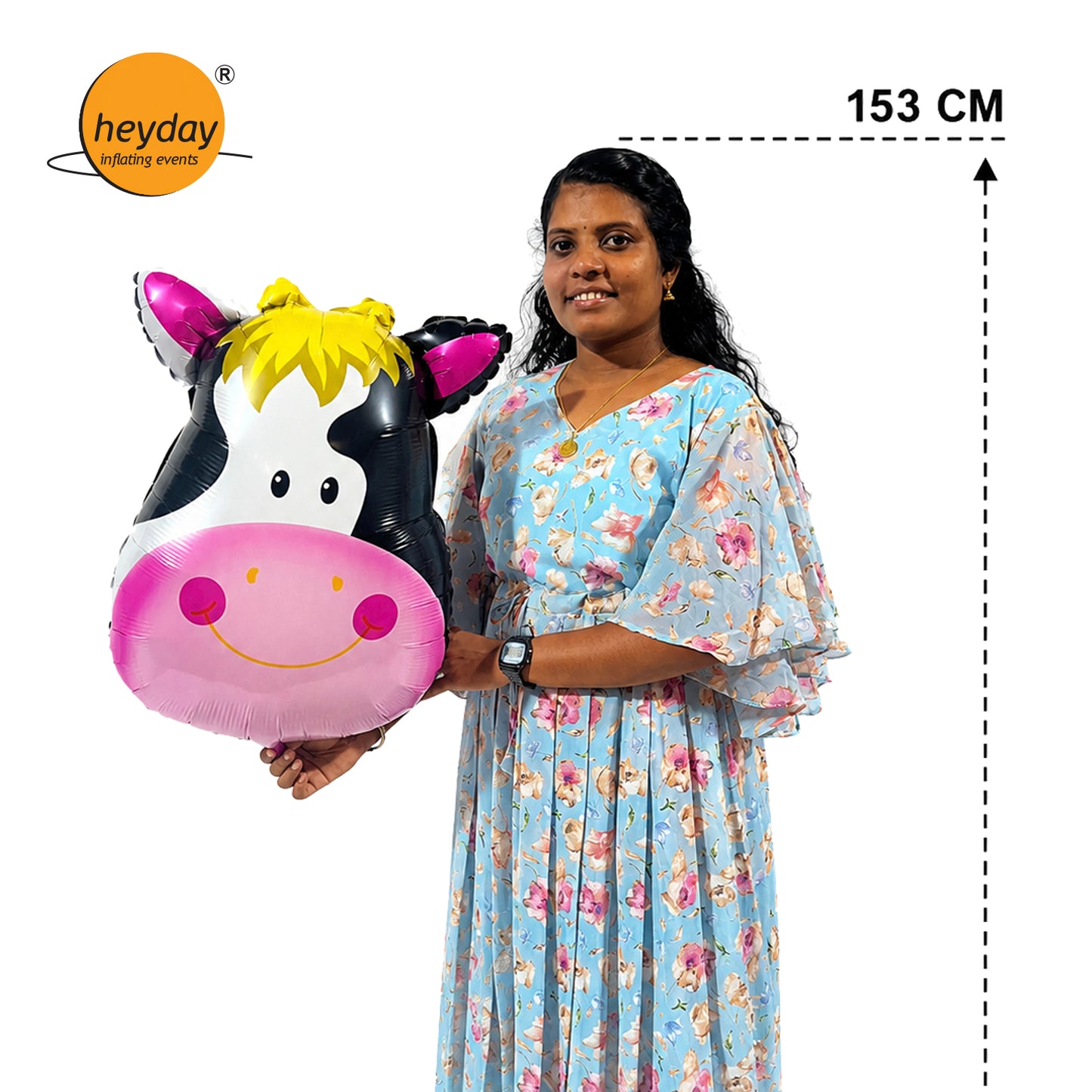 28" Cow Head Foil Balloon