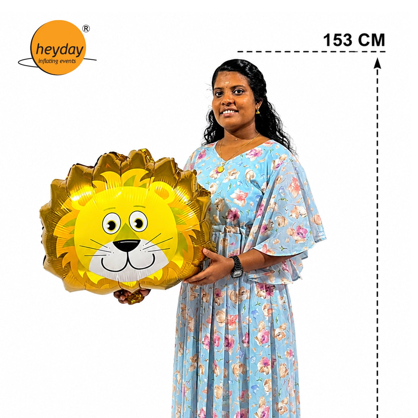 28" Lion Head Foil Balloon