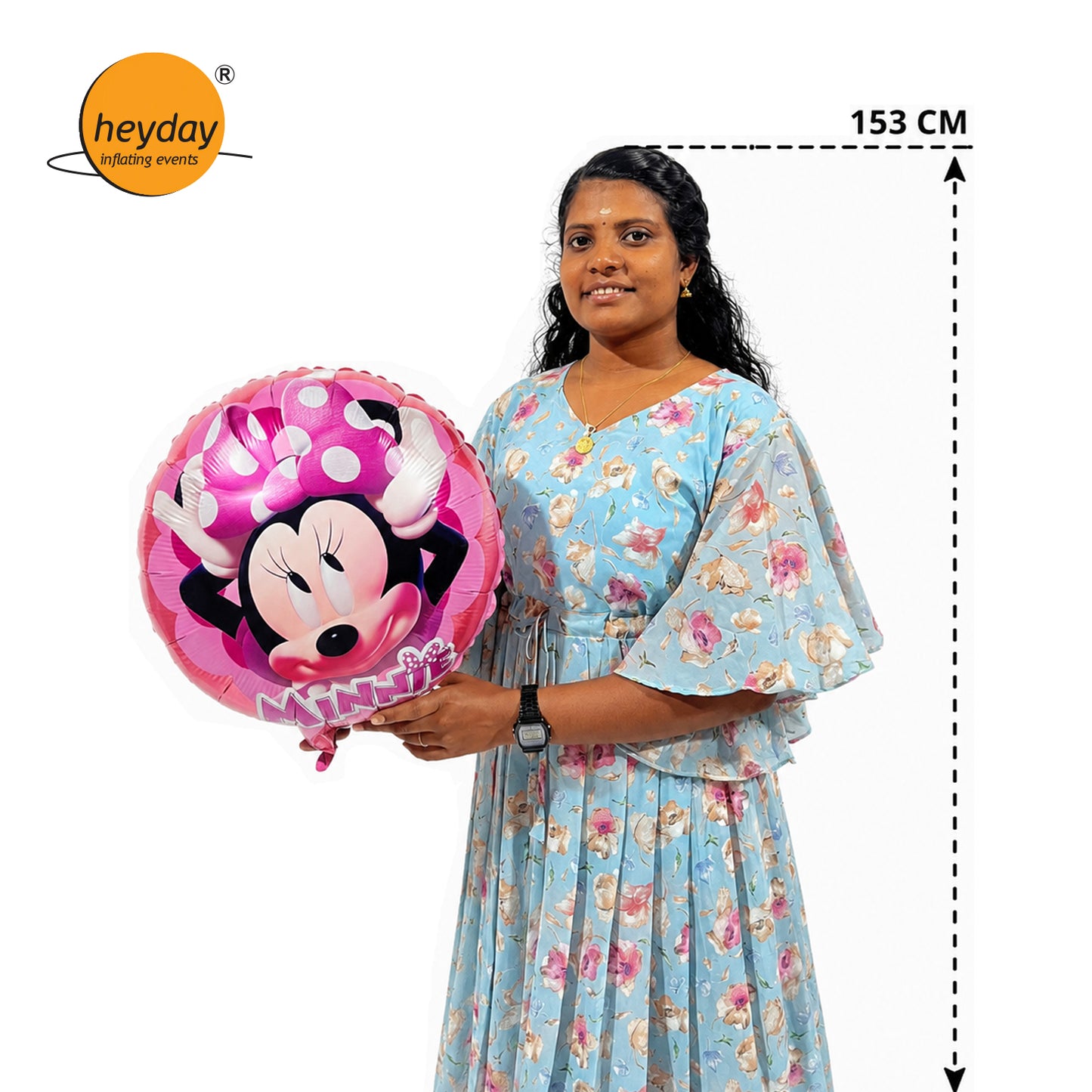 28" Minnie Mouse Head Foil Balloon