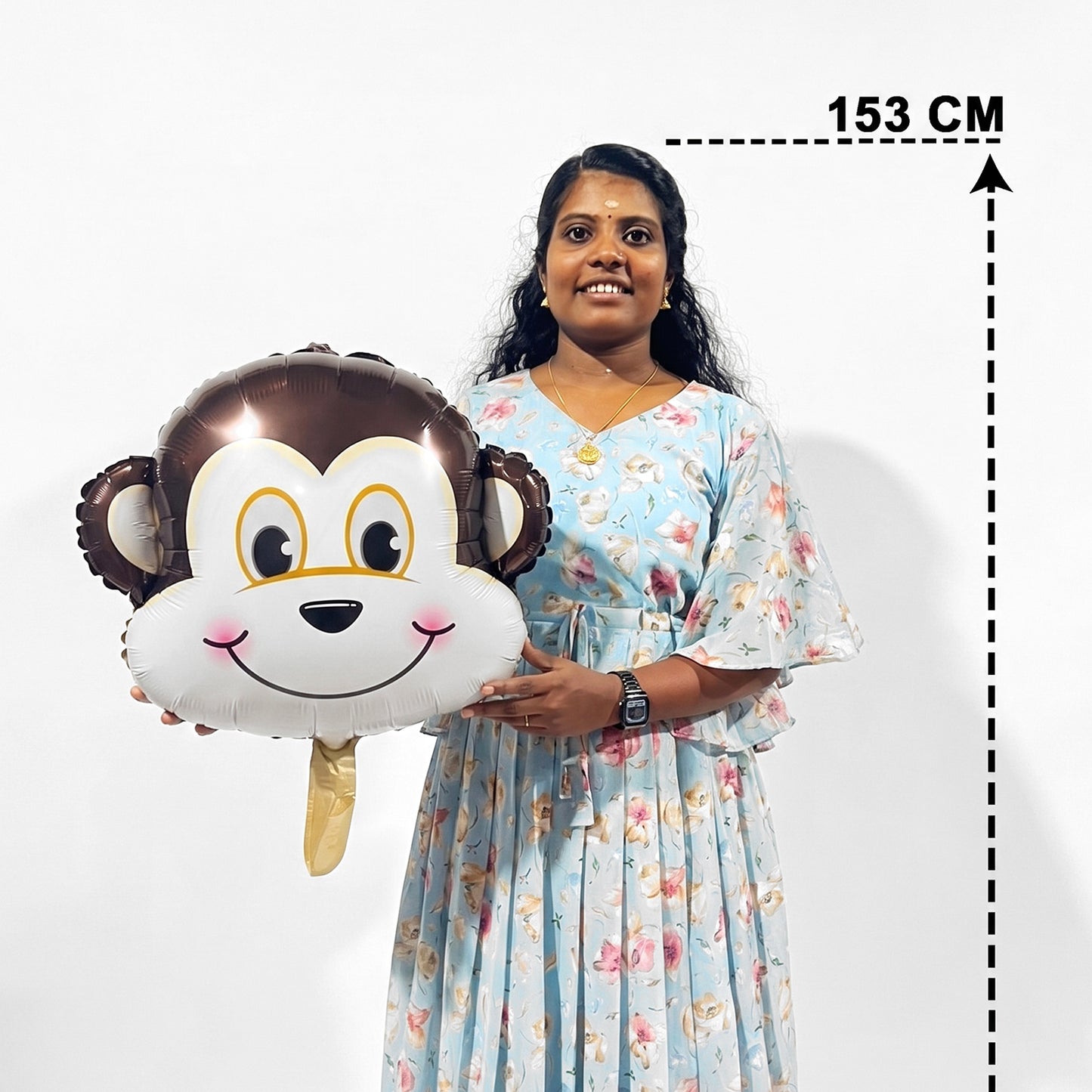 28" Monkey Head Foil Balloon