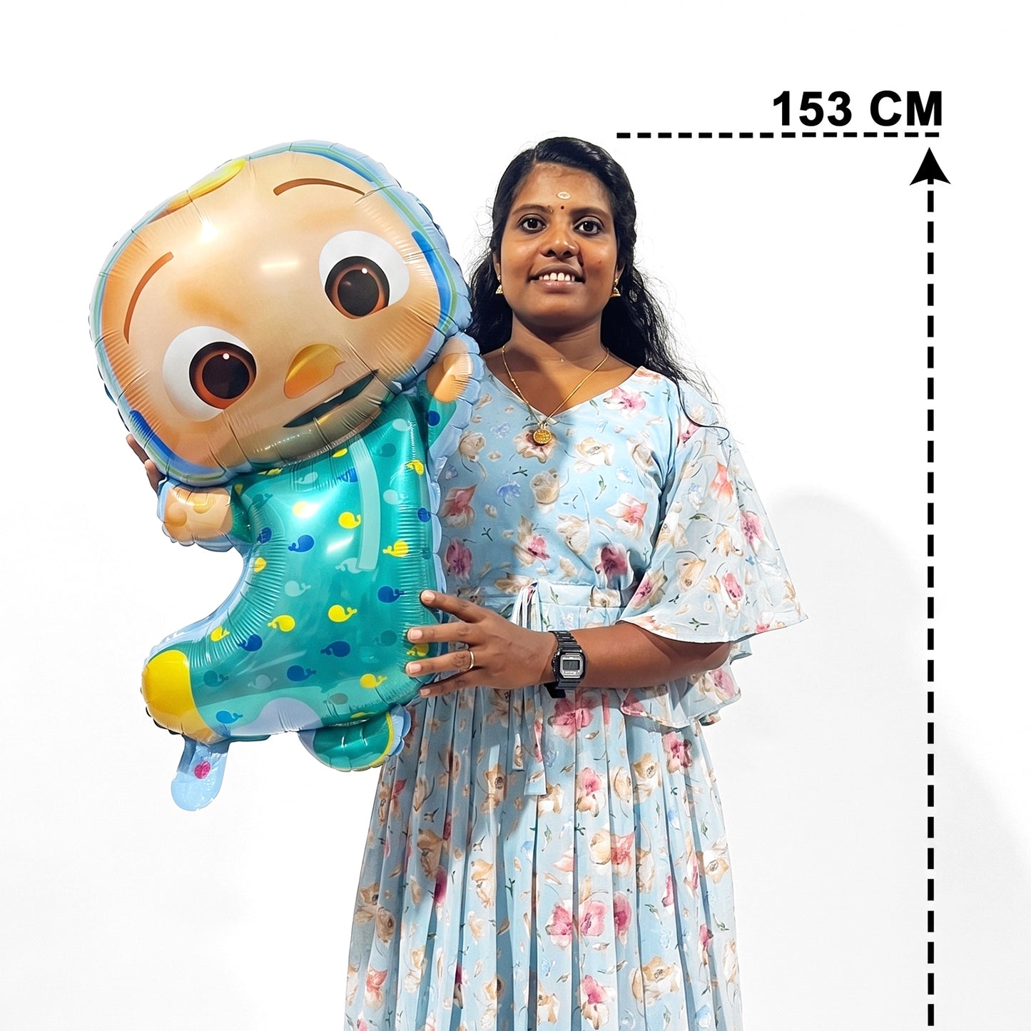 28" Cocomelon Head Foil Balloon