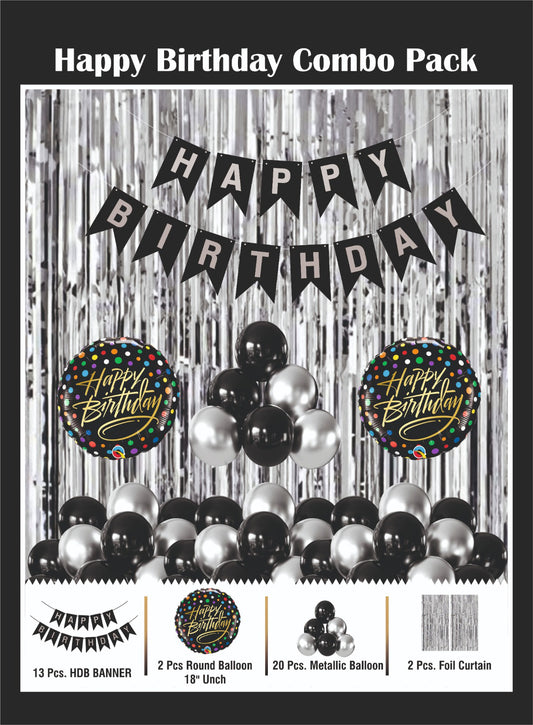 Bday Combo - Silver & Black