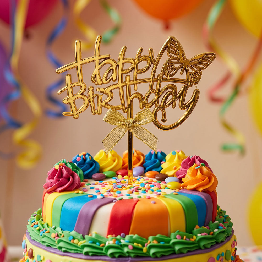Cake Top Happy Birthday