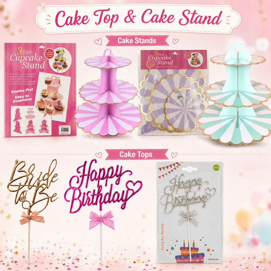 Cake Toppers & Cake Stand