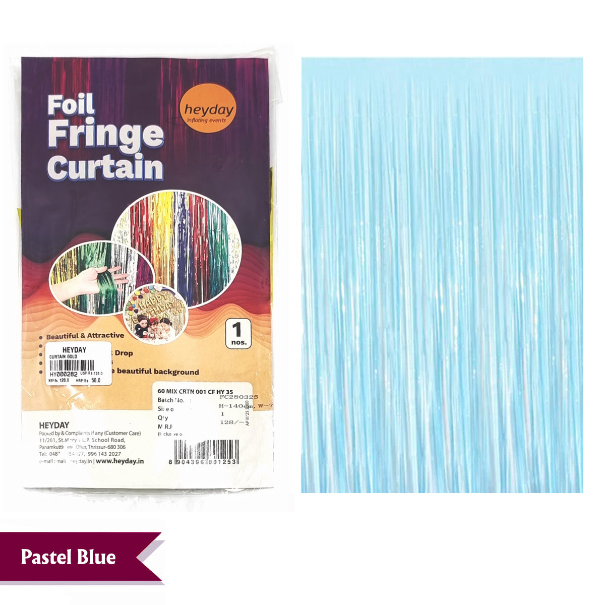 60" Foil Fringe Curtain