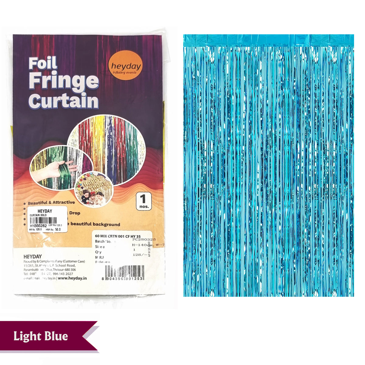 60" Foil Fringe Curtain
