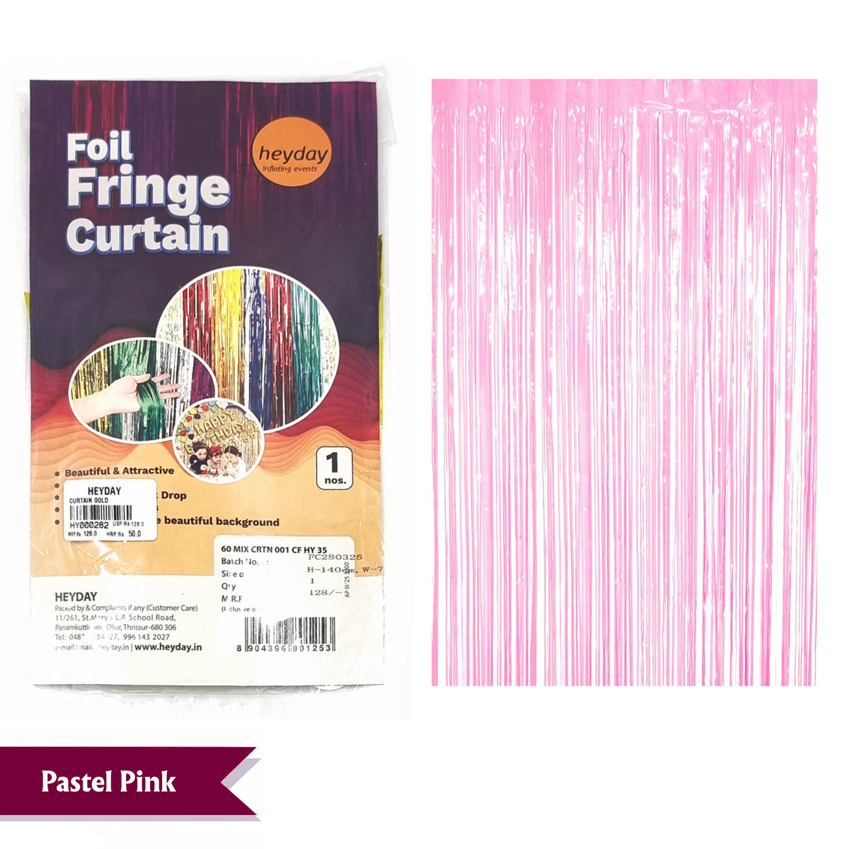 60" Foil Fringe Curtain