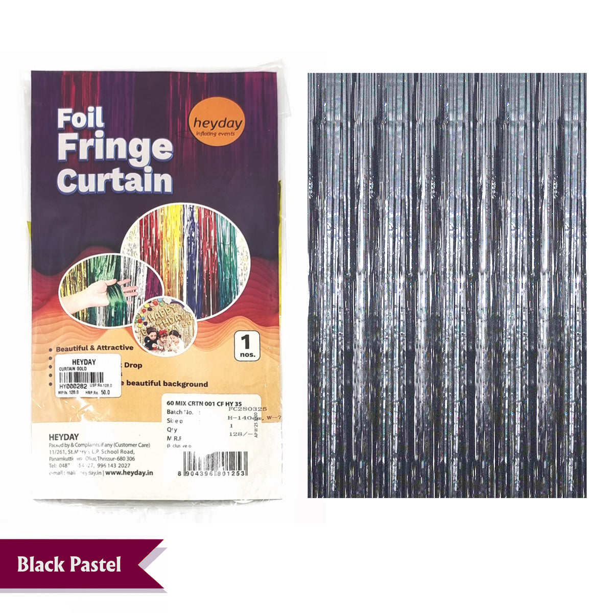60" Foil Fringe Curtain