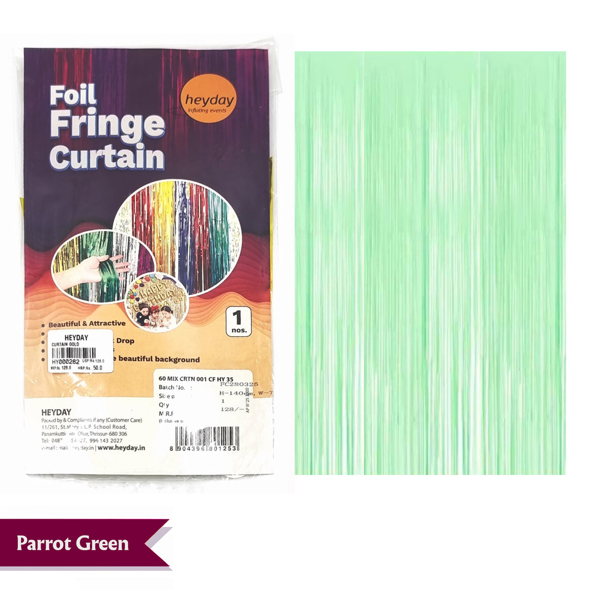 60" Foil Fringe Curtain