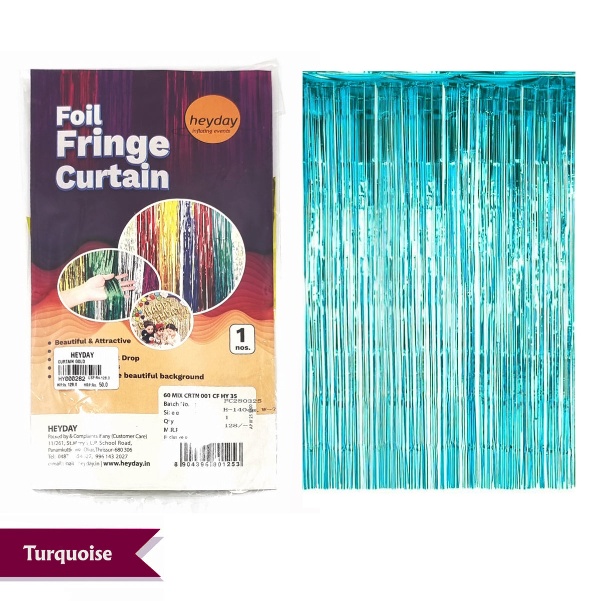 60" Foil Fringe Curtain