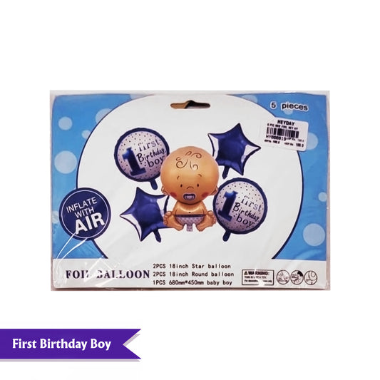 1st Happy Birthday Boy - 5PCS Combo