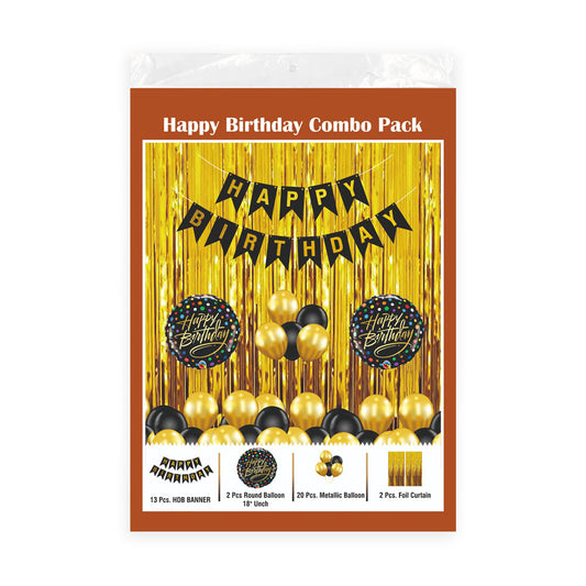 Birthday Combo - Gold & Black