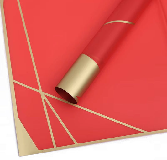 Wrap Paper Red Line