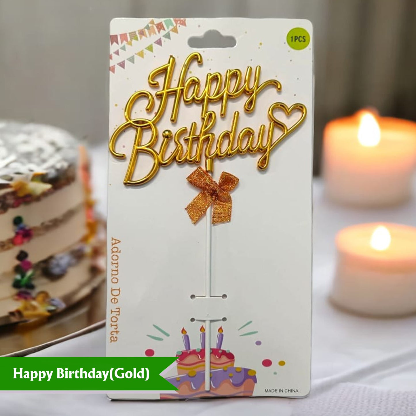 Cake Top Happy Birthday
