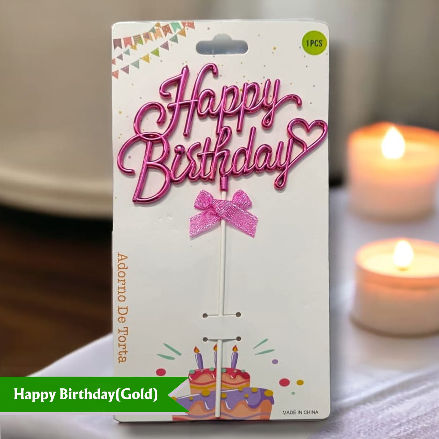 Cake Top Happy Birthday