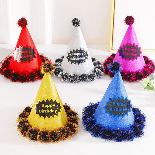 Happy Birthday Glitter Cap