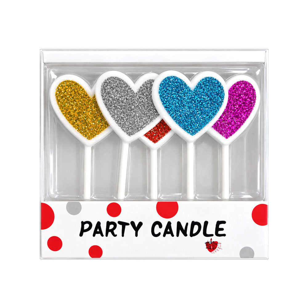 Glitter Candle Heart