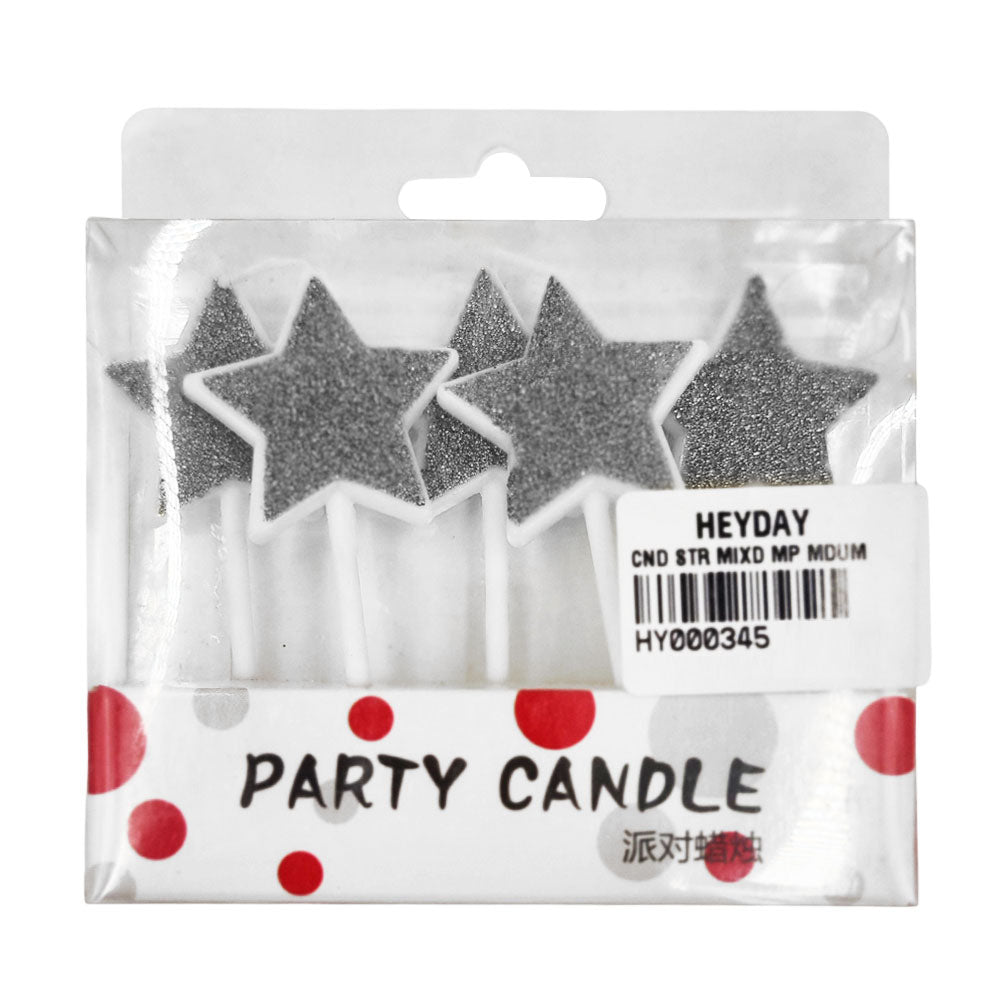 Star Candles Mixed Colour