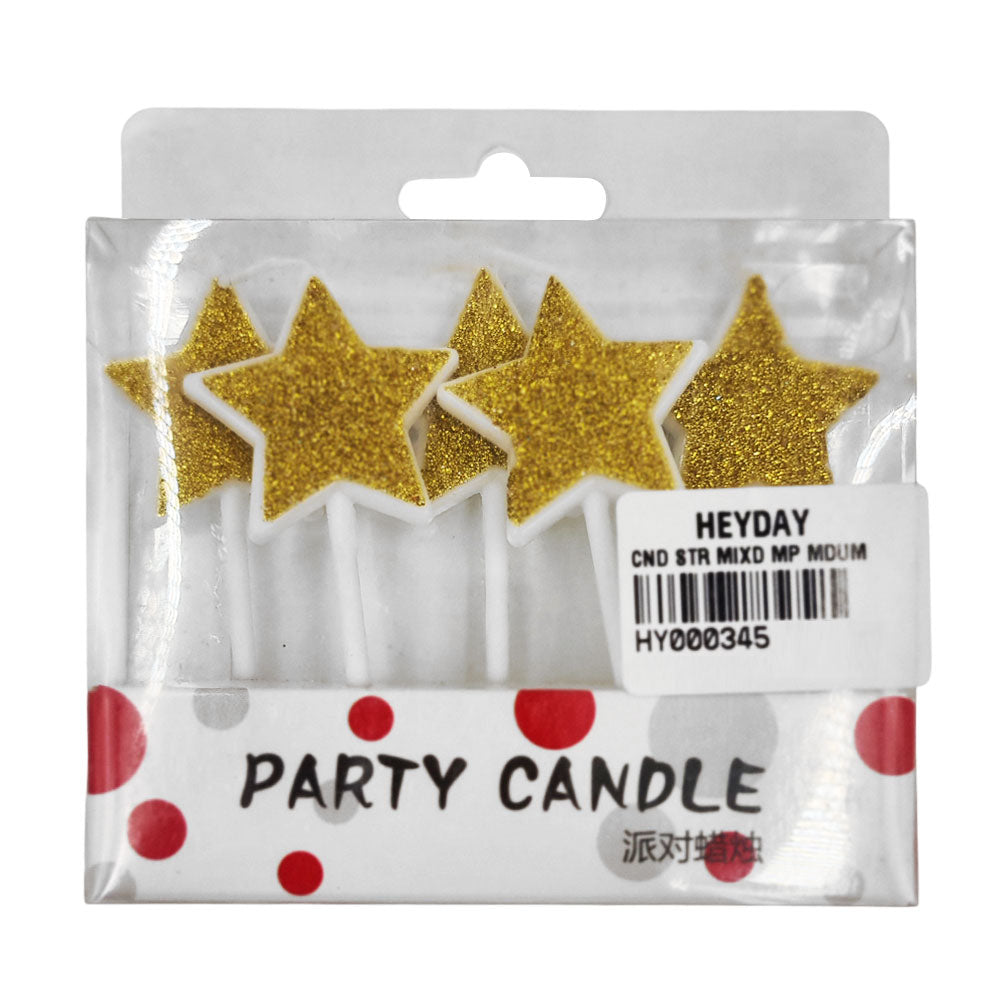 Star Candles Mixed Colour