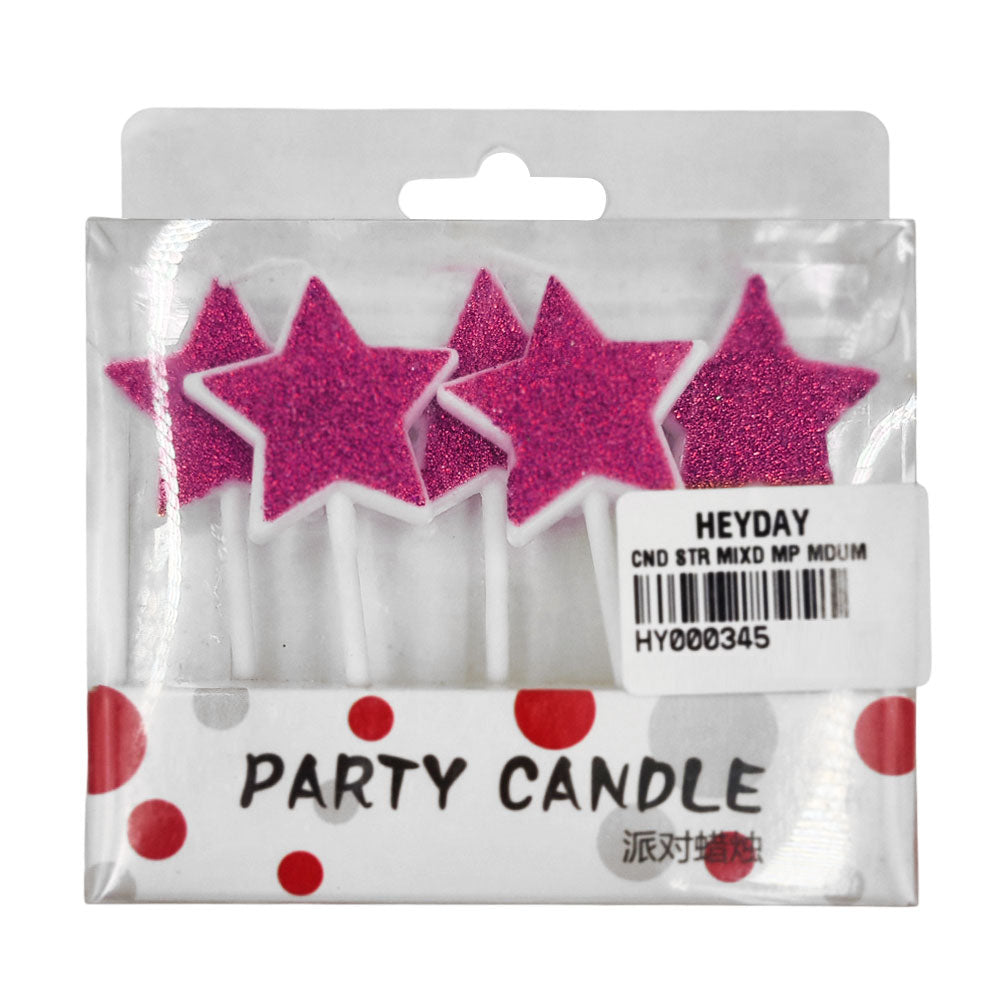Star Candles Mixed Colour