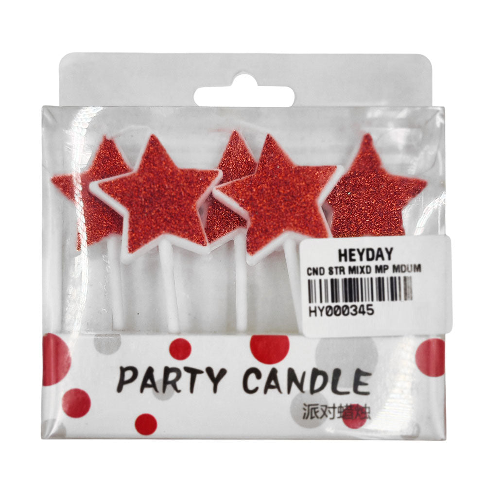 Star Candles Mixed Colour