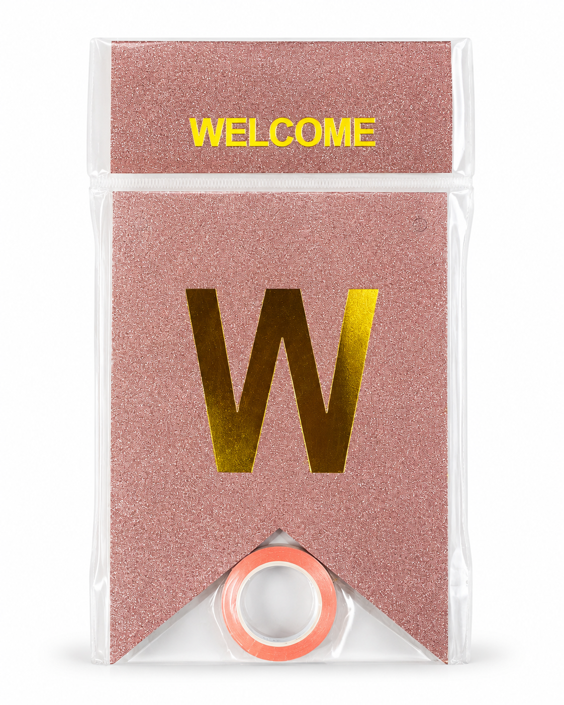 Welcome V Cut Banner