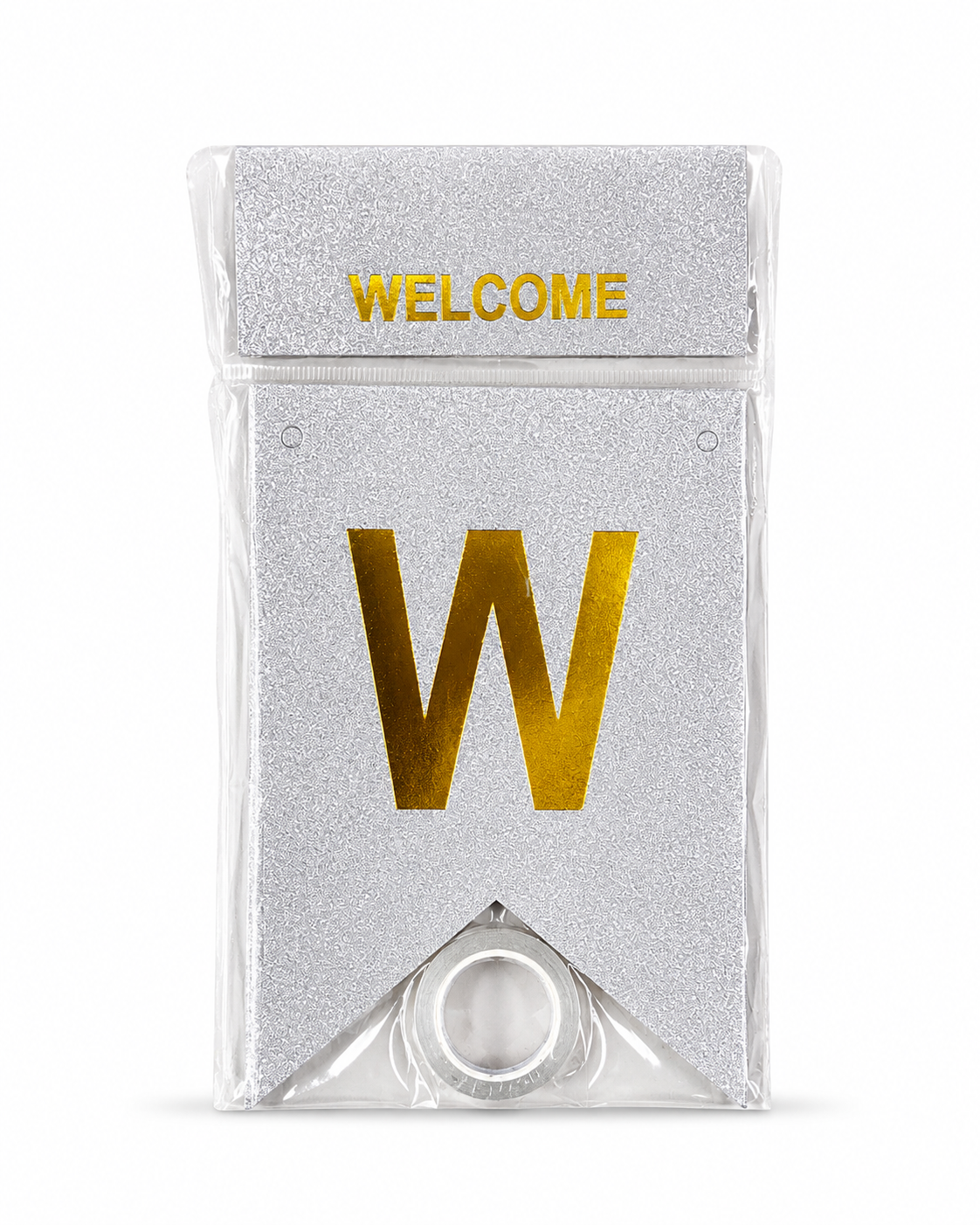 Welcome V Cut Banner