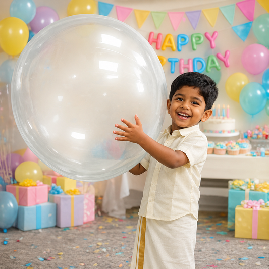 Pastel Jumbo Bladder Balloon (Transparent)