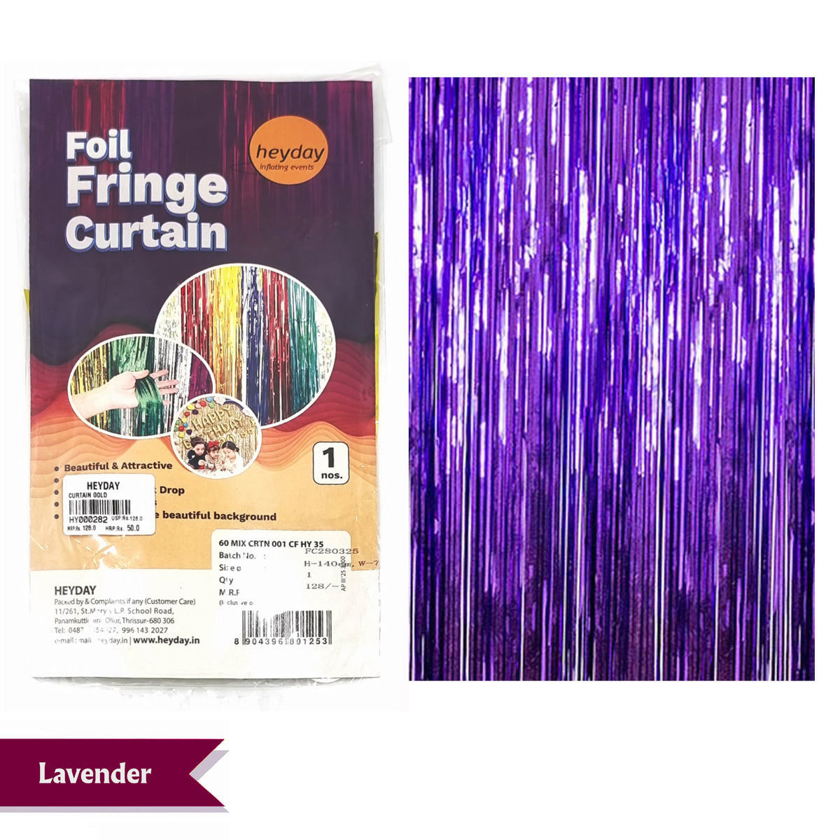 60" Foil Fringe Curtain