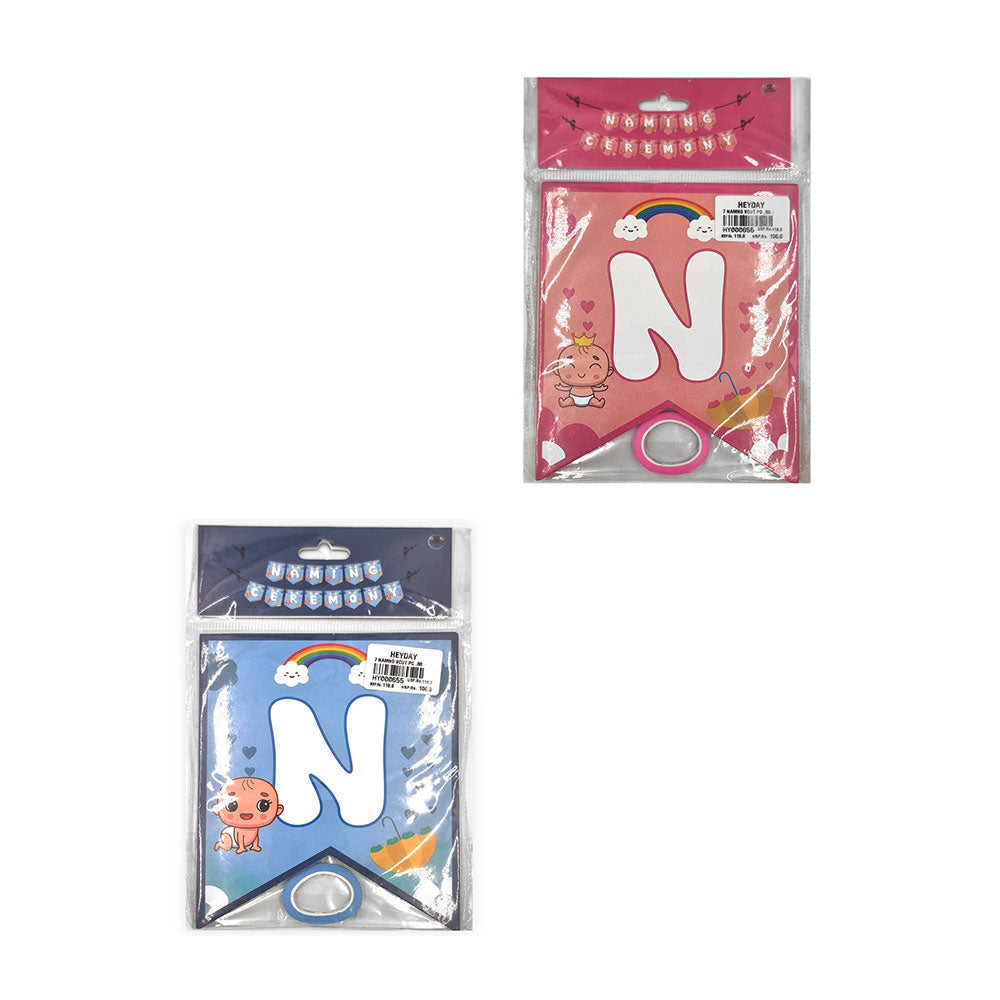 Naming V Cut Banner