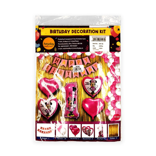 Birthday Combo - One Minnie Mouse Pink