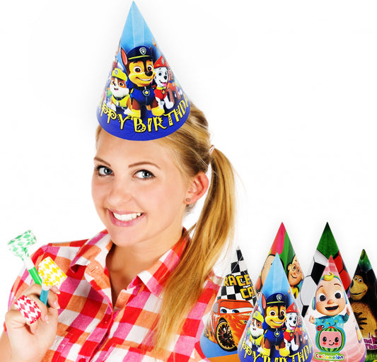 Birthday Paper Cap Big- 10 Nos