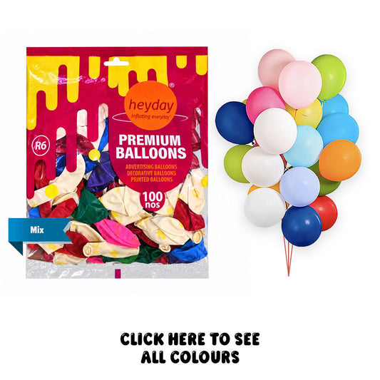Premium Balloons 6 Inch - Mix