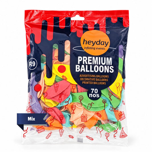 Premium Balloons 9 Inch - 70 Nos