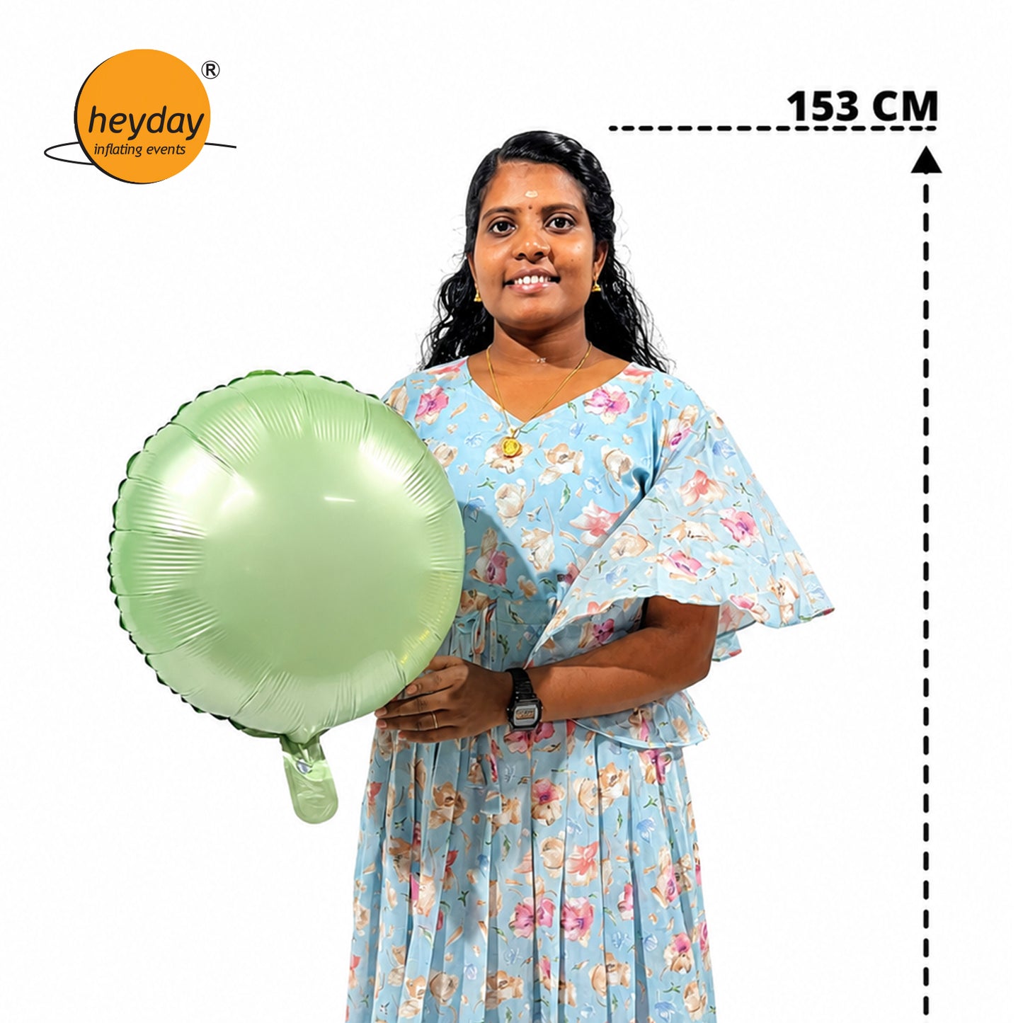 Round Retro Foil Balloon