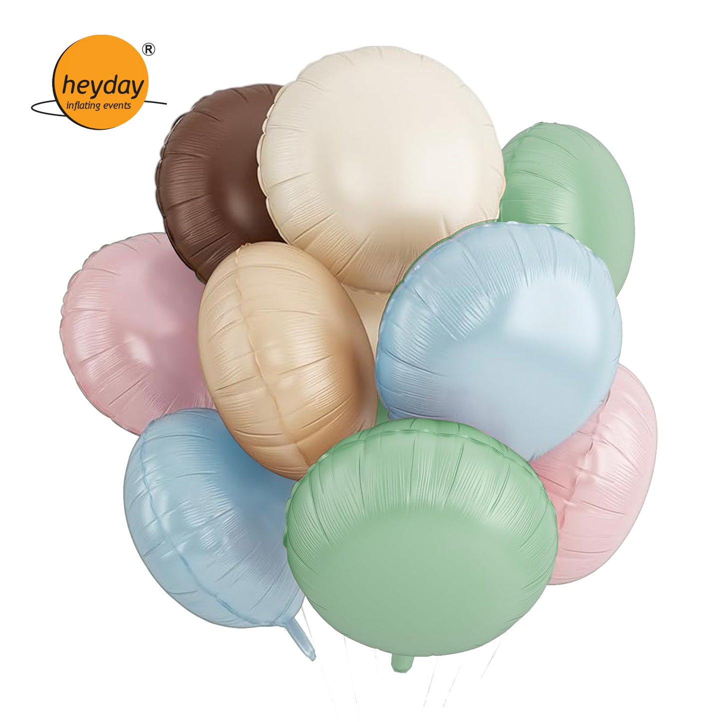 Round Retro Foil Balloon