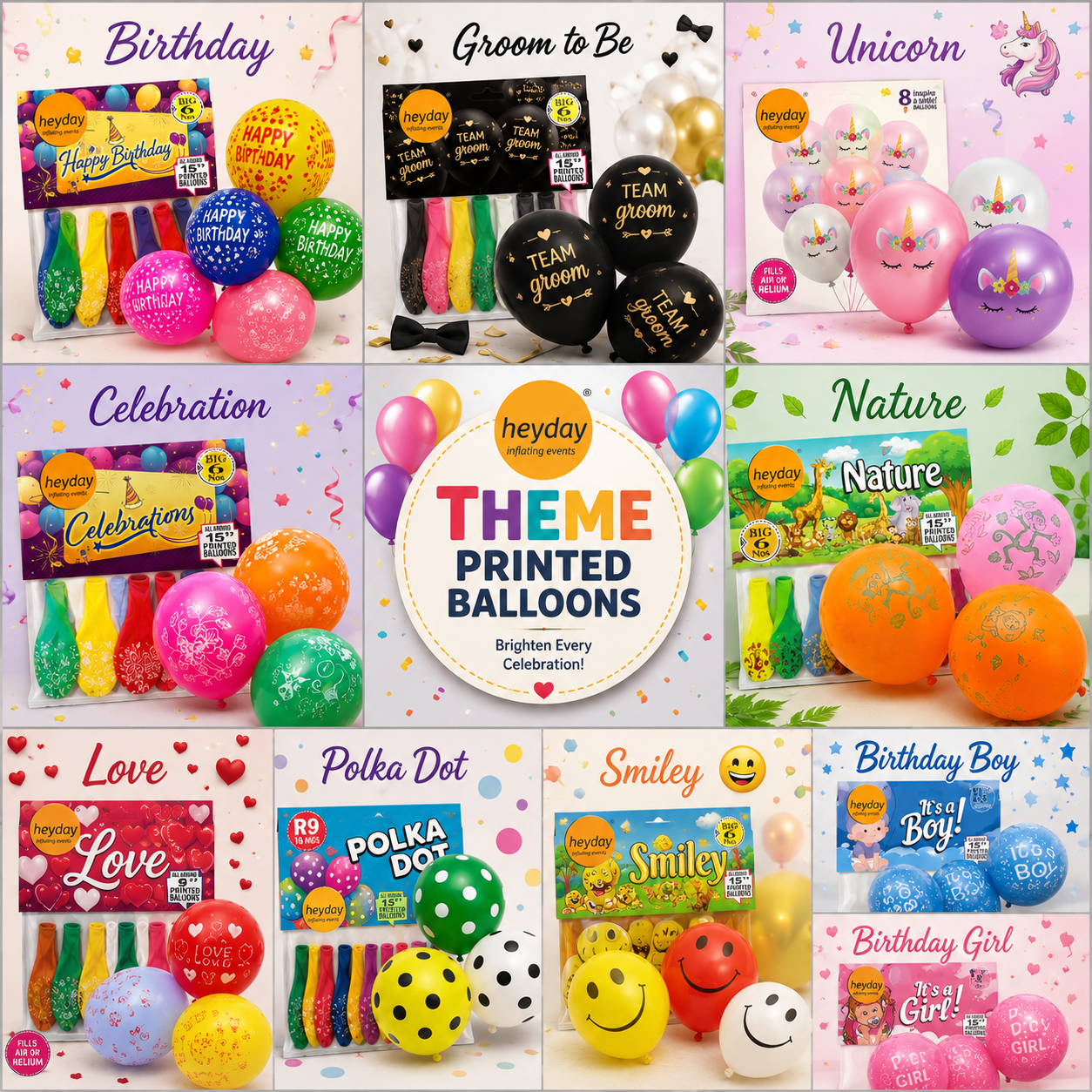 Theme Printed Balloons