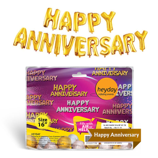 16" Happy Anniversary Foil Balloons
